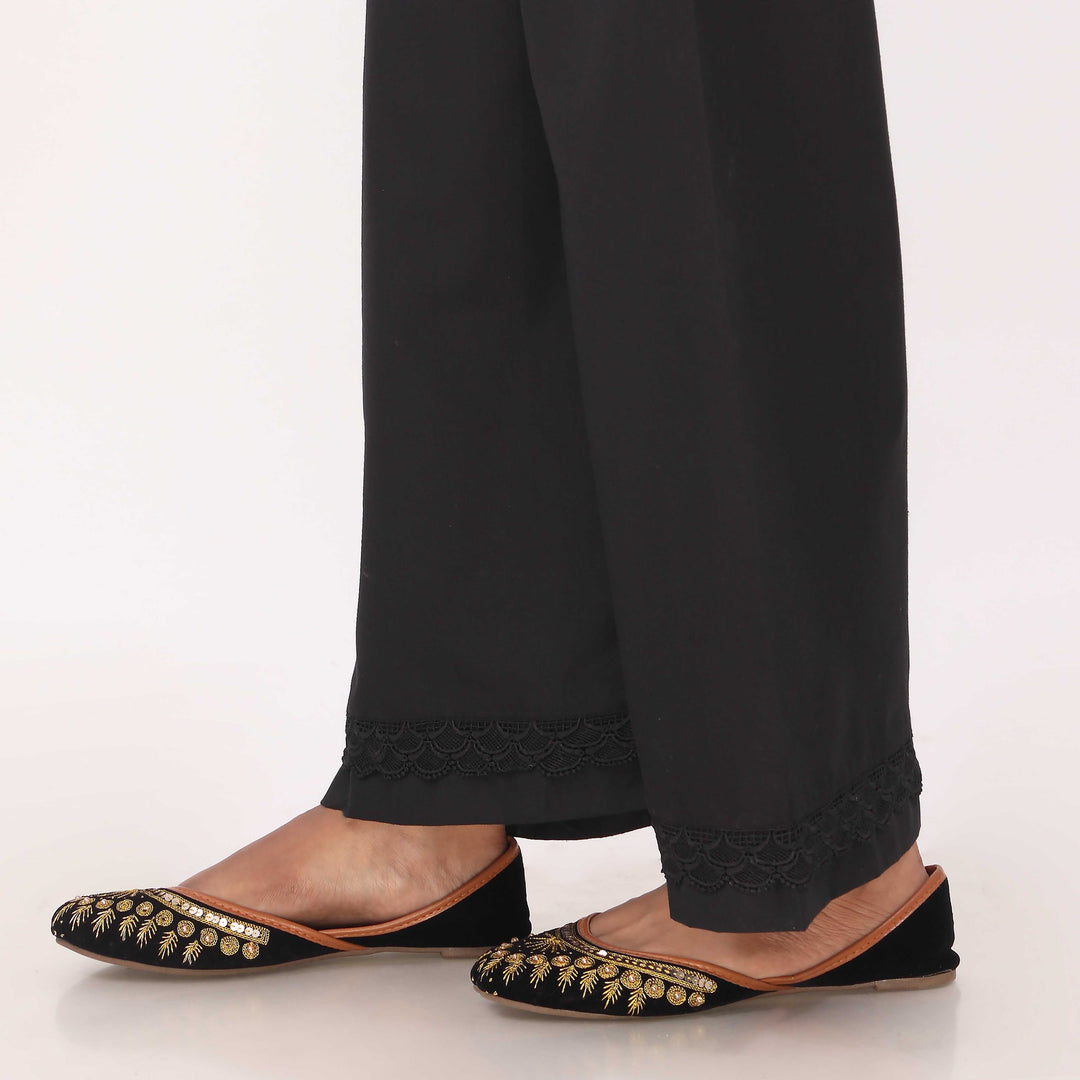Black Cotton Cambric Trouser PL5131