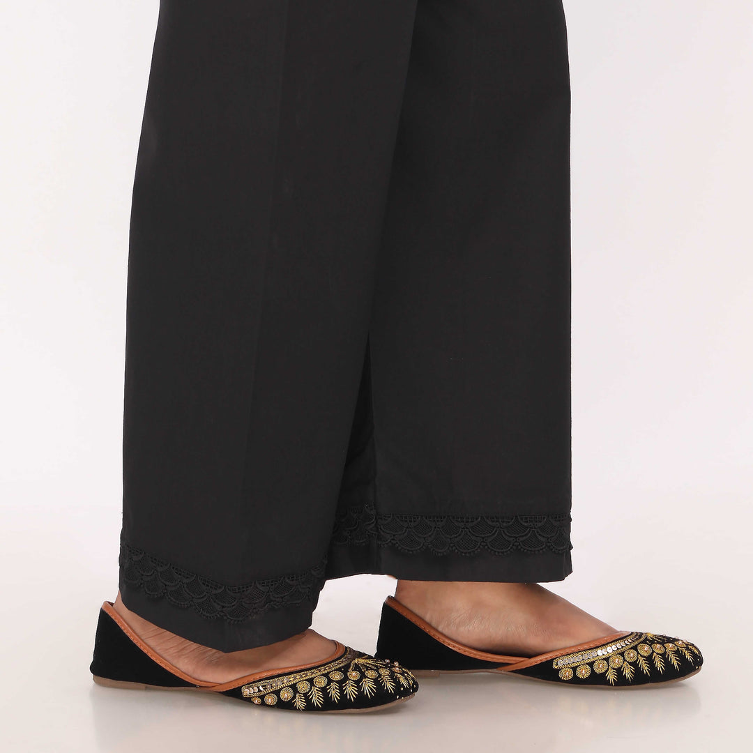 Black Cotton Cambric Trouser PL5131