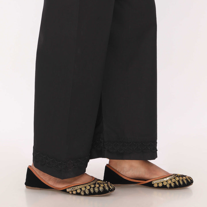 Black Cotton Cambric Trouser PL5131