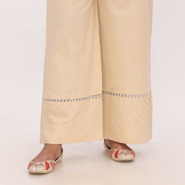 Beige Cotton Cambric Trouser PL5133