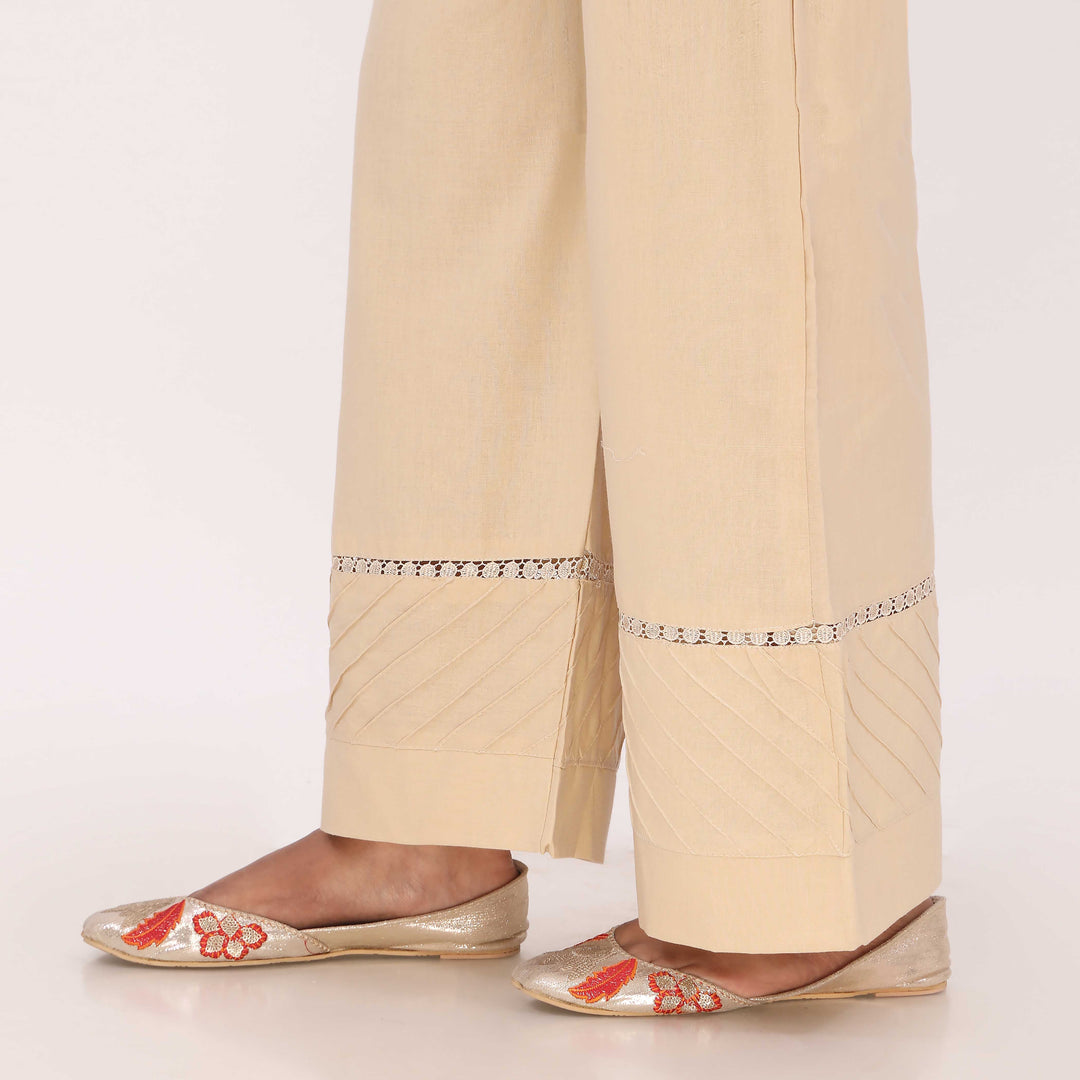 Beige Cotton Cambric Trouser PL5133