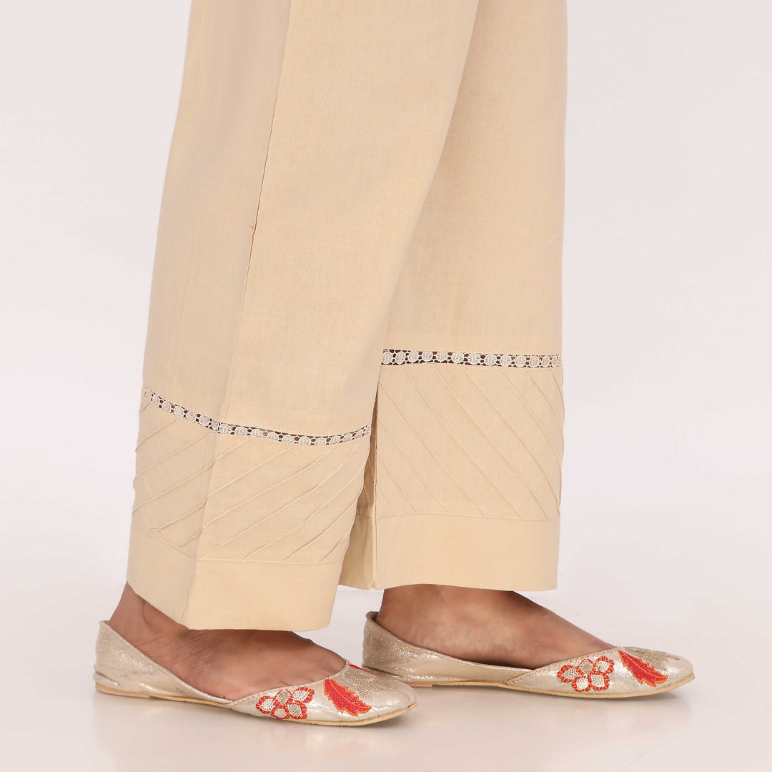 Beige Cotton Cambric Trouser PL5133
