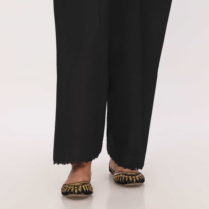 Black Cotton Cambric Shalwar PL5135