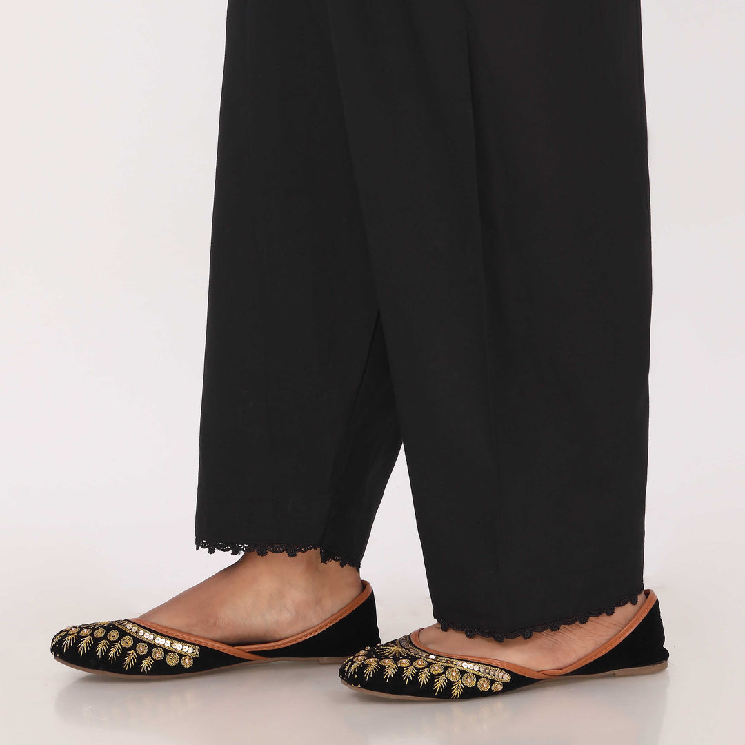 Black Cotton Cambric Shalwar PL5135