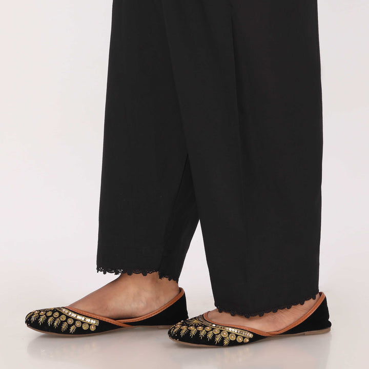 Black Cotton Cambric Shalwar PL5135