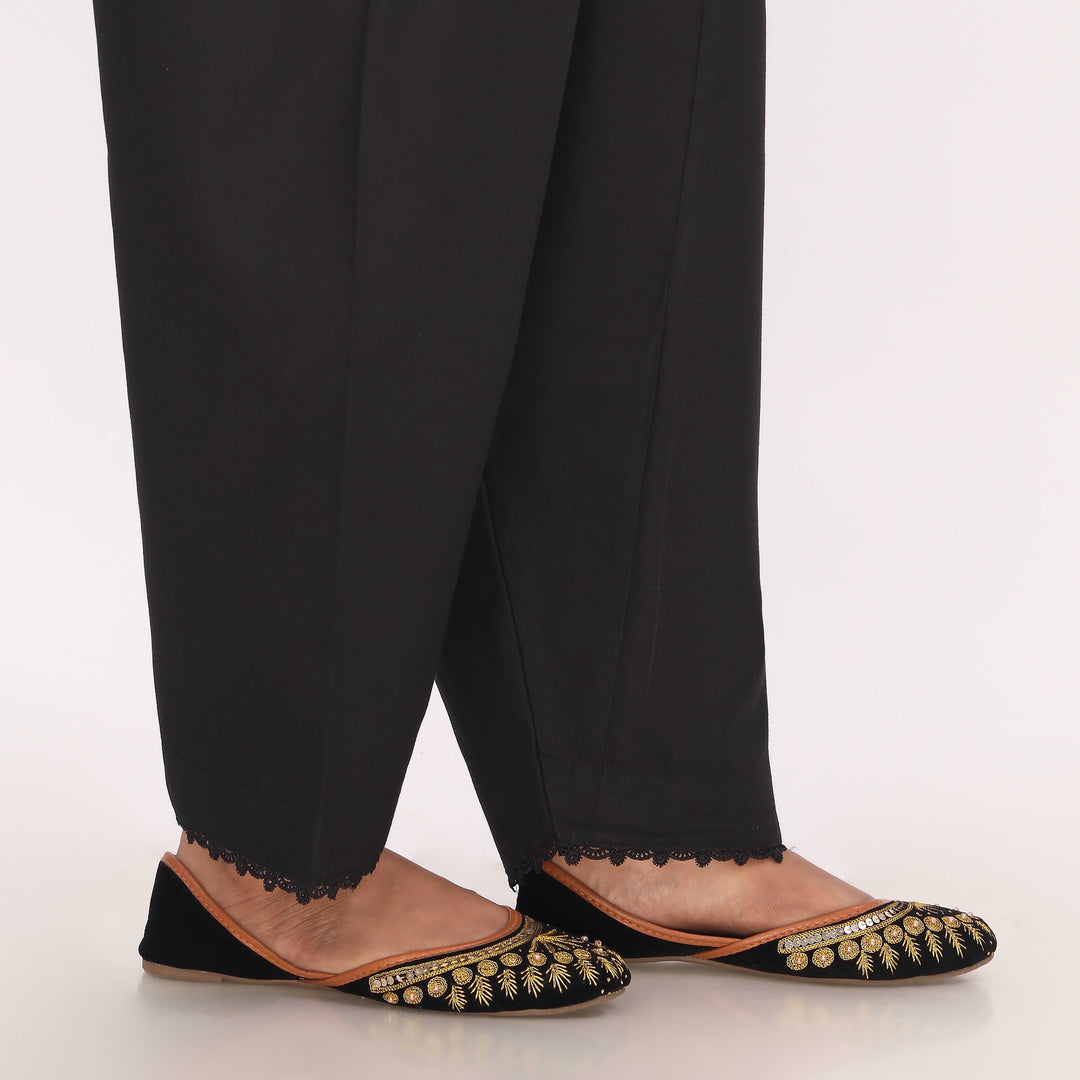 Black Cotton Cambric Shalwar PL5135