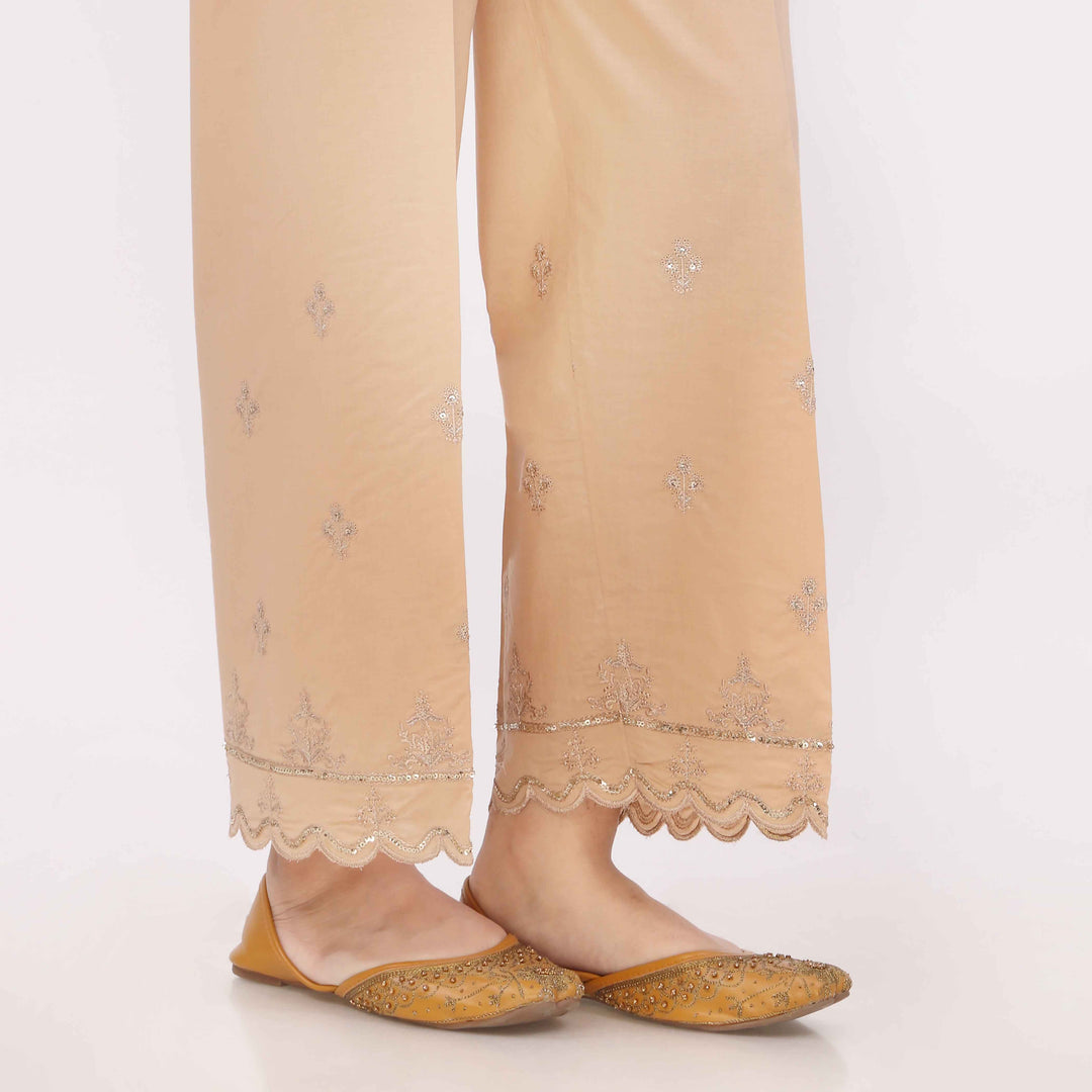 Beige Cotton Cambric Trouser PL5158