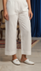 White Embellished Cambric Trouser PL5165