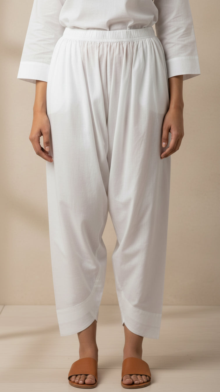 White Khaddar Shalwar PL5182