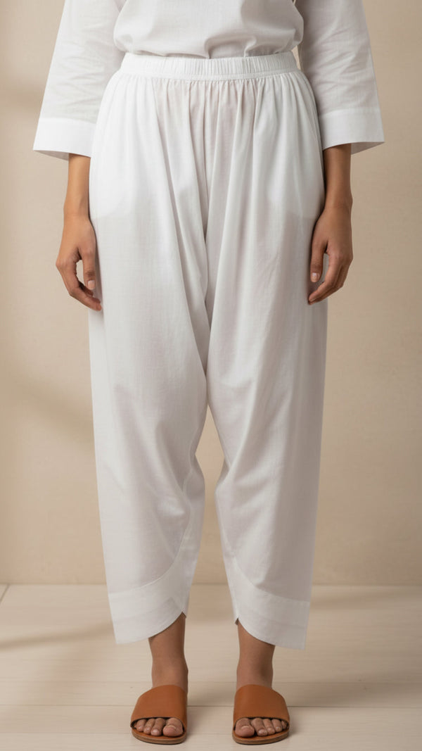 White Khaddar Shalwar PL5182