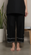 Black Embellished Cambric Trouser PL6001