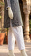 White Solid Cambric Trouser PL603109