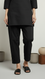 Black Solid Cambric Trouser PL6032