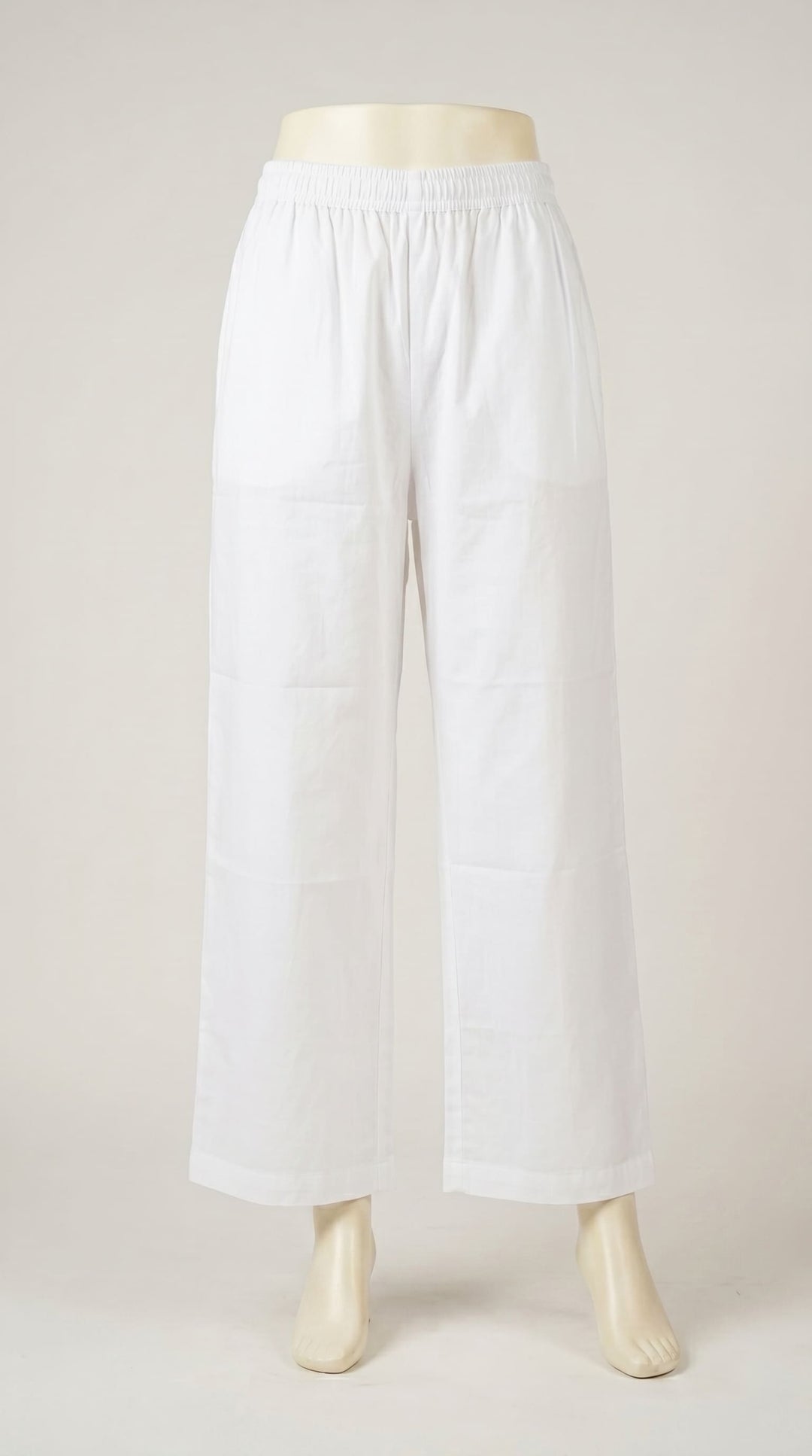 Off/White Plain Cambric Trouser Pl604193