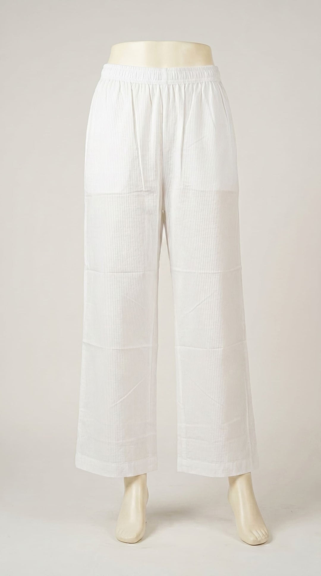 Off/White Plain Cambric Trouser Pl604393