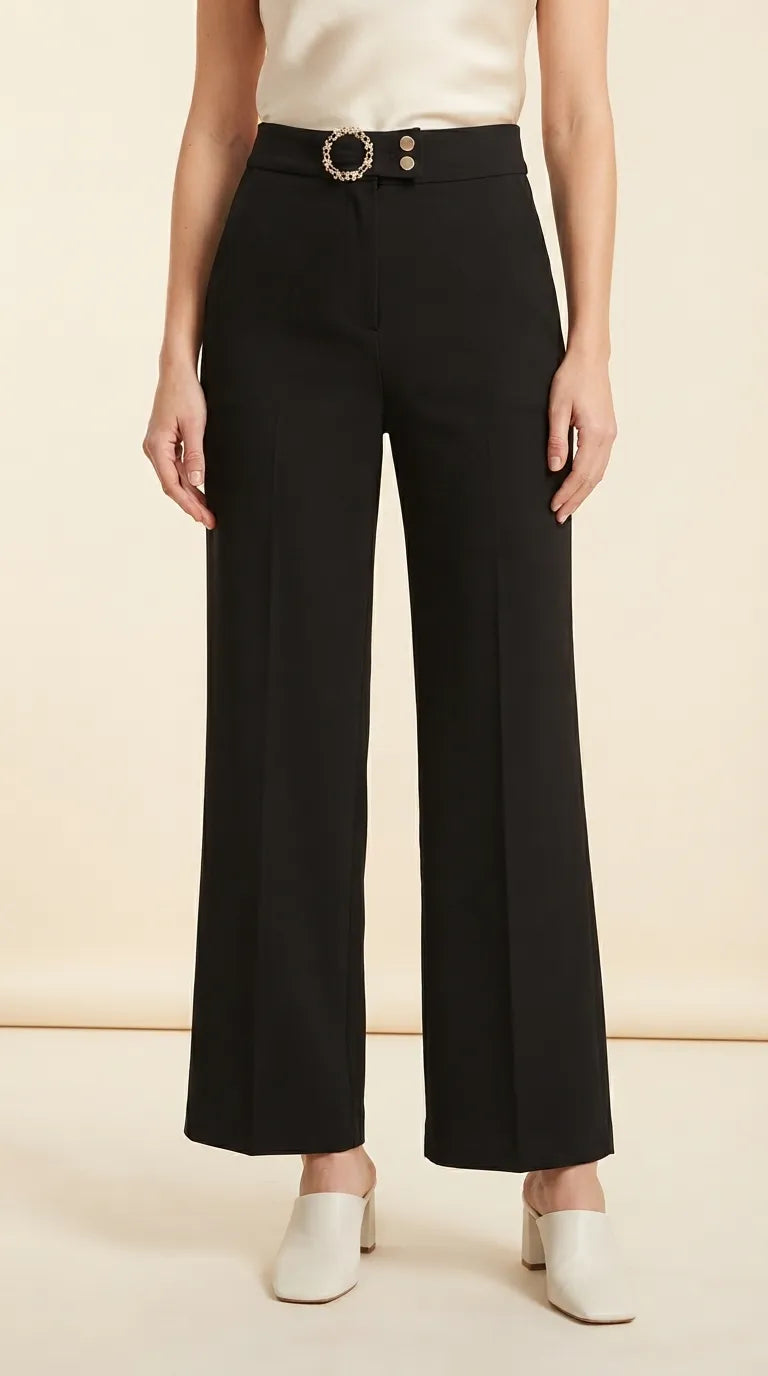 Black Western Pant PL605101