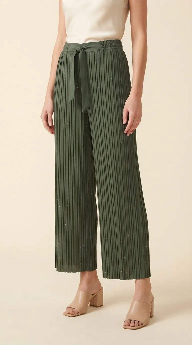 Green Western Pant PL605211