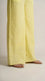 Yellow Embroided Cambric Trouser PL606720