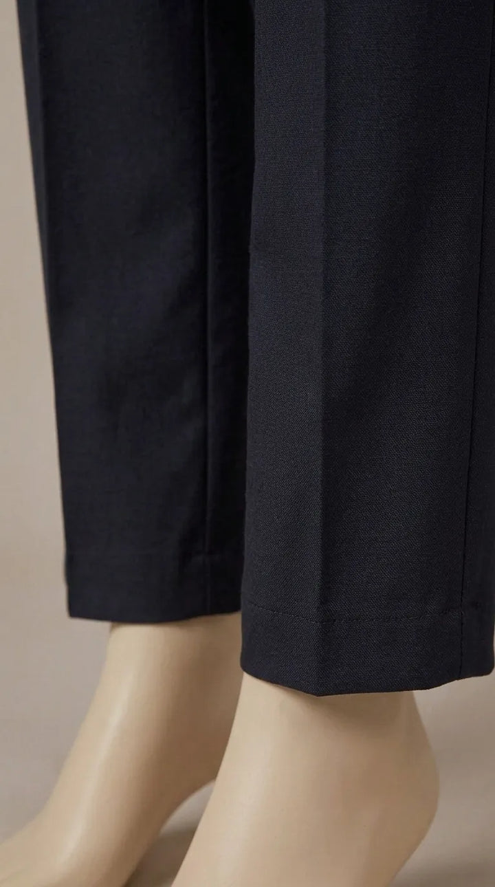 Black Solid Cambric Trouser PL607101