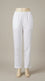 White Solid Cambric Trouser PL607109