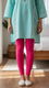 Pink Color Plain Tights PN2060