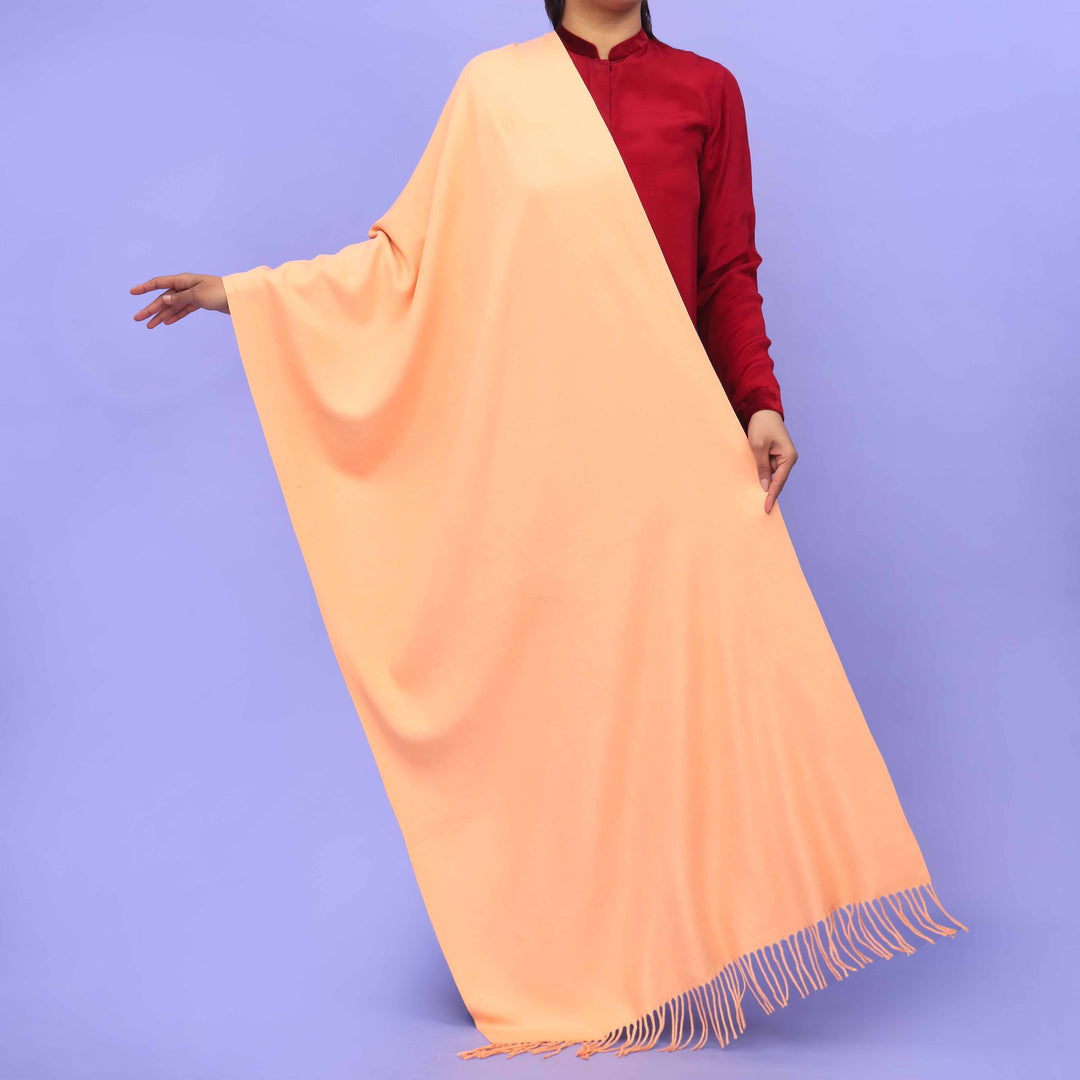 Mustard Acrylic Winter Shawl PN4225