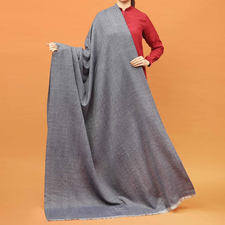 Navy Acrylic Winter Shawl PN4357