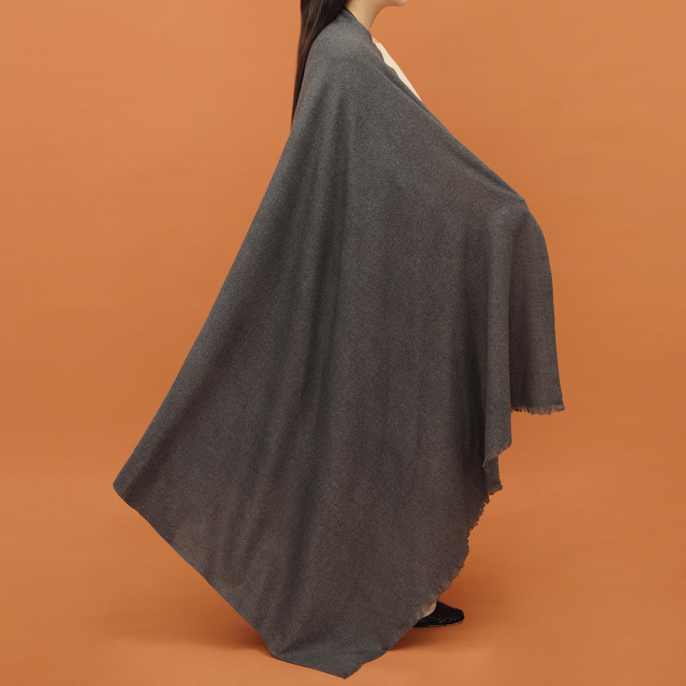 Charcoal Acrylic Winter Shawl PN4405