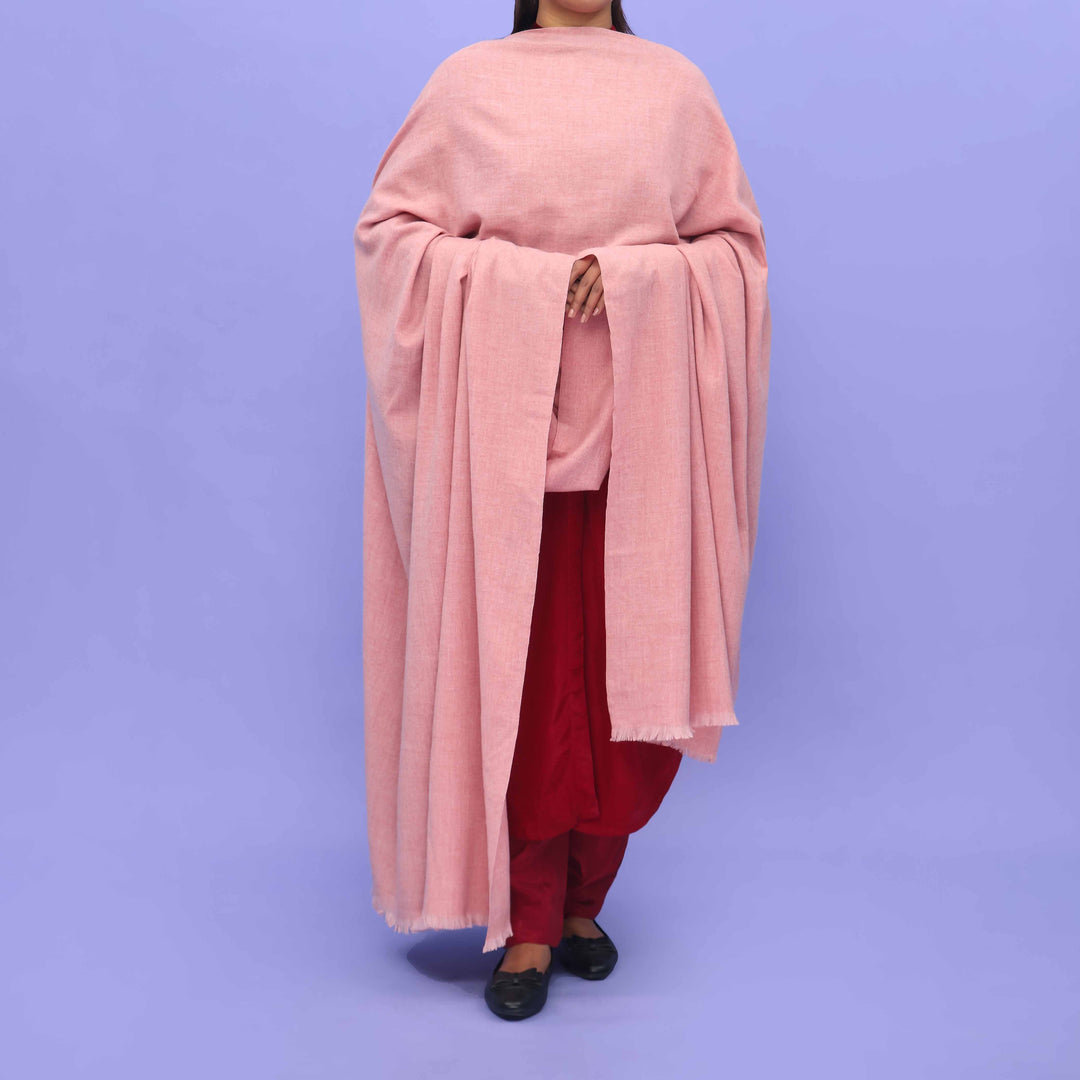 Pink Acrylic Winter Shawl PN4409