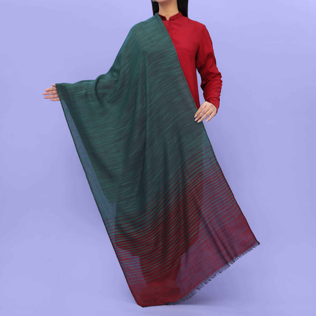 Green Winter Stole PN4510