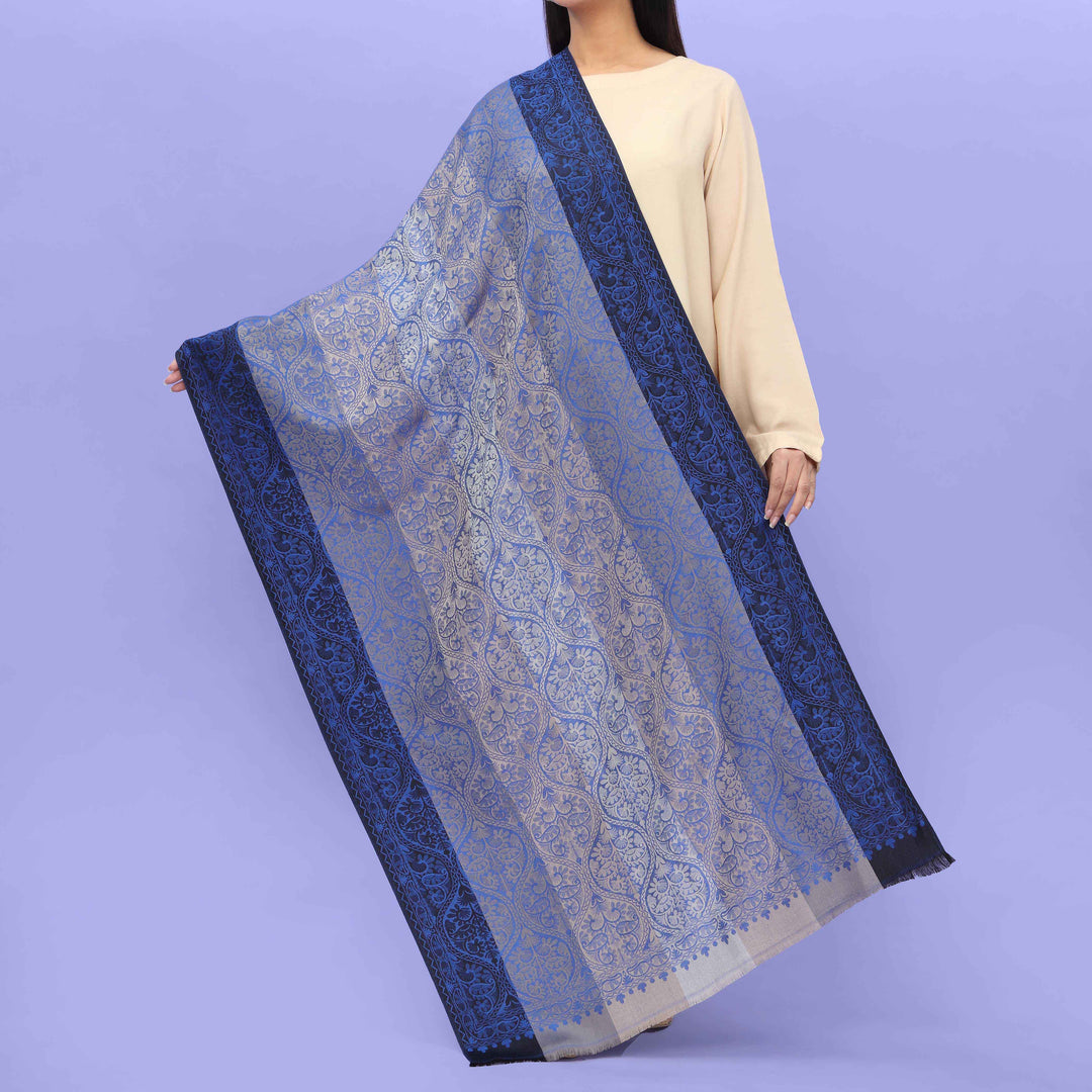 Blue Winter Stole PN4549