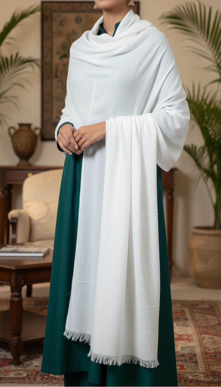 Cream Winter Stole PN5008