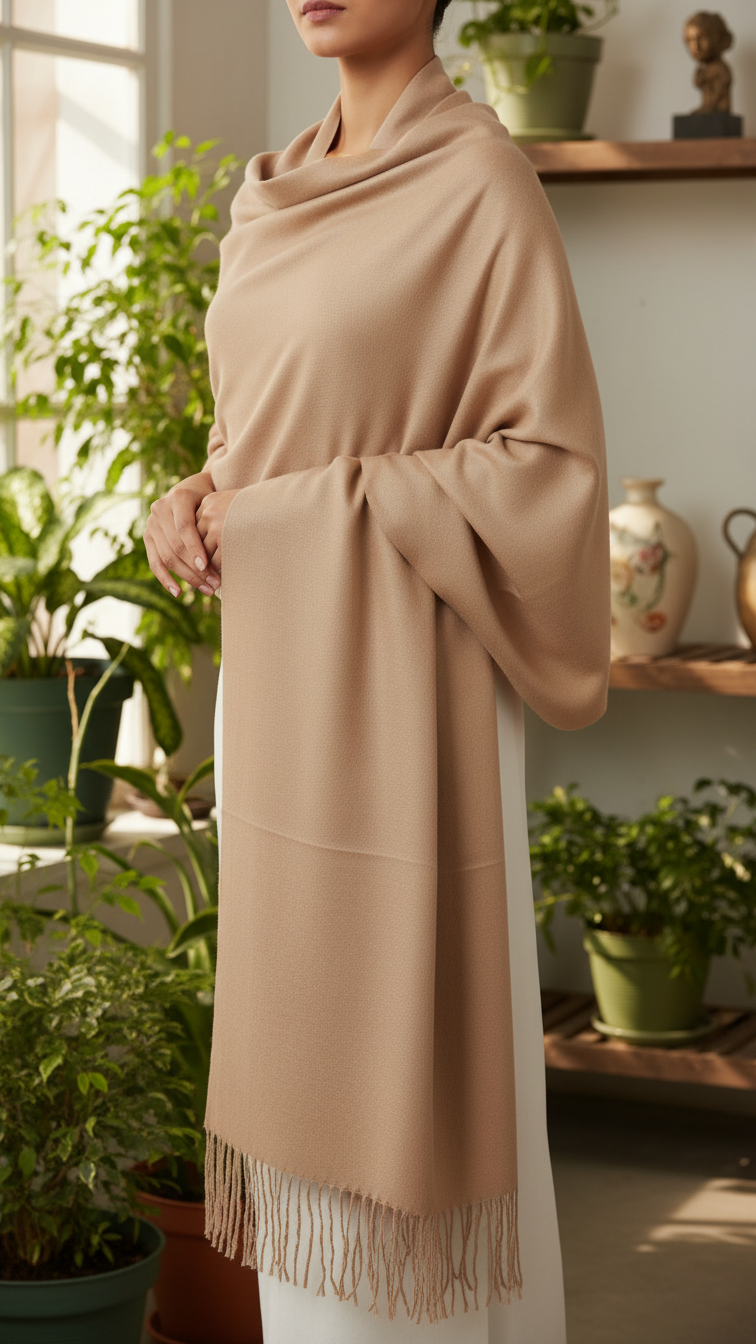 Khaki Winter Stole PN5009