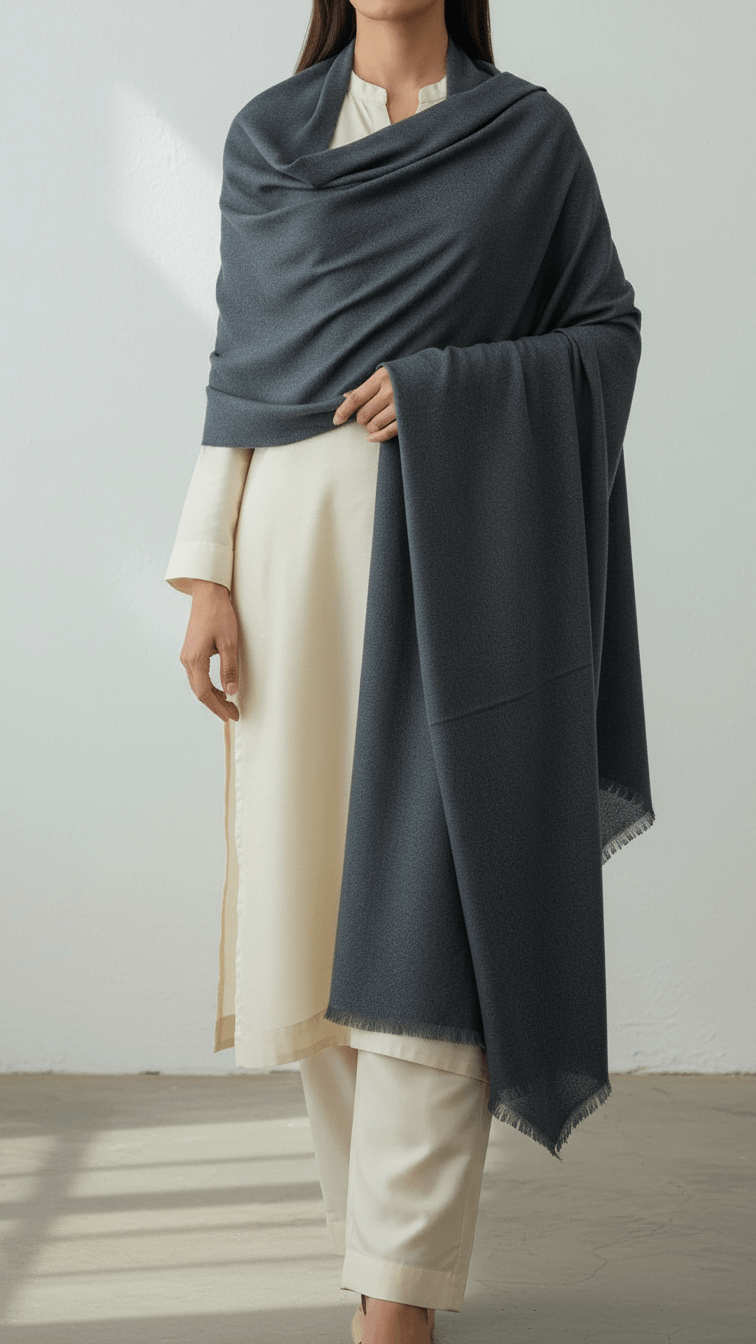 Grey Winter Stole PN5023