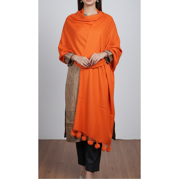 Orange Winter Stole PN5044
