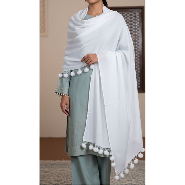 White Winter Stole PN5048