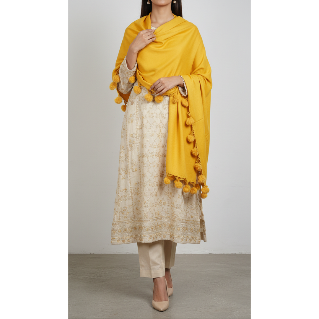 Mustard Winter Stole PN5050
