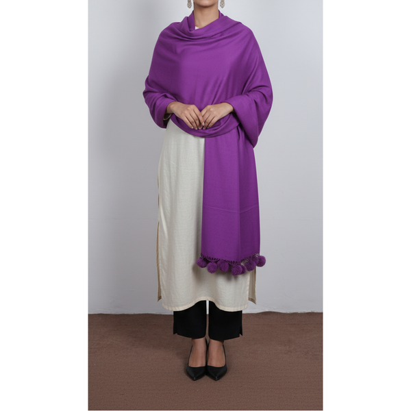 Purple Winter Stole PN5053
