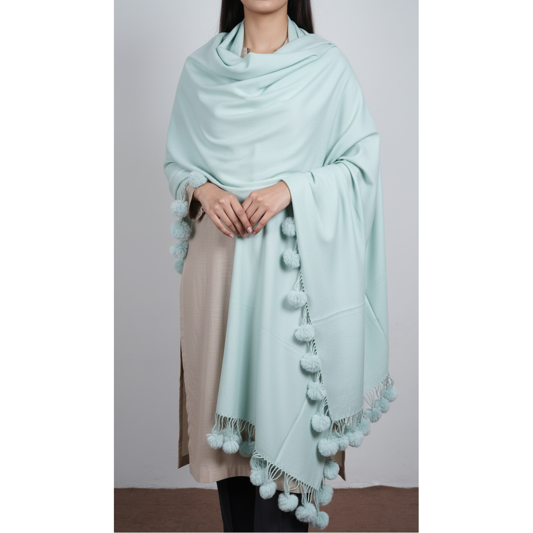 Aqua Green Winter Stole PN5054