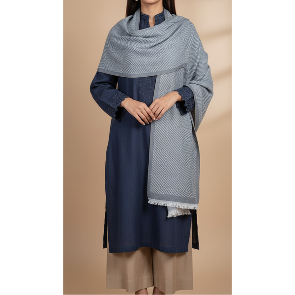 Grey Winter Stole PN5059