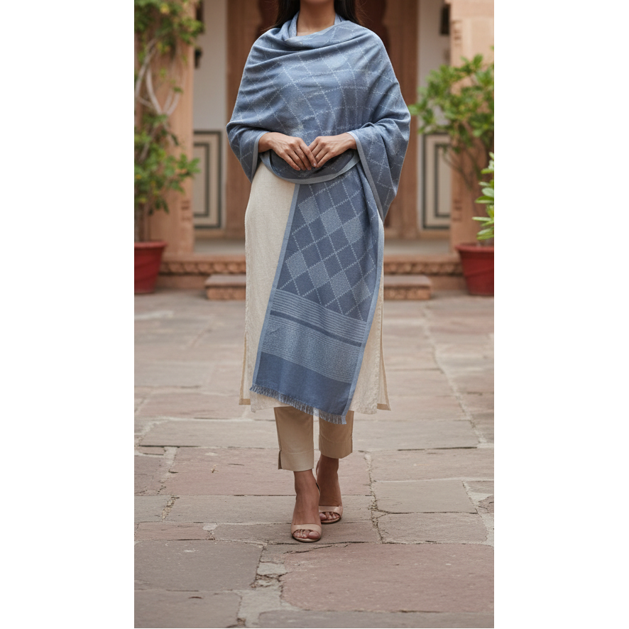 Grey Winter Stole PN5079