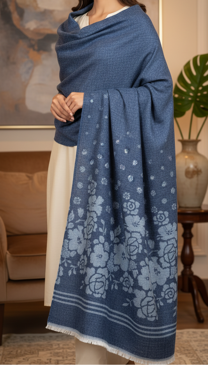 Blue Winter Stole PN5083