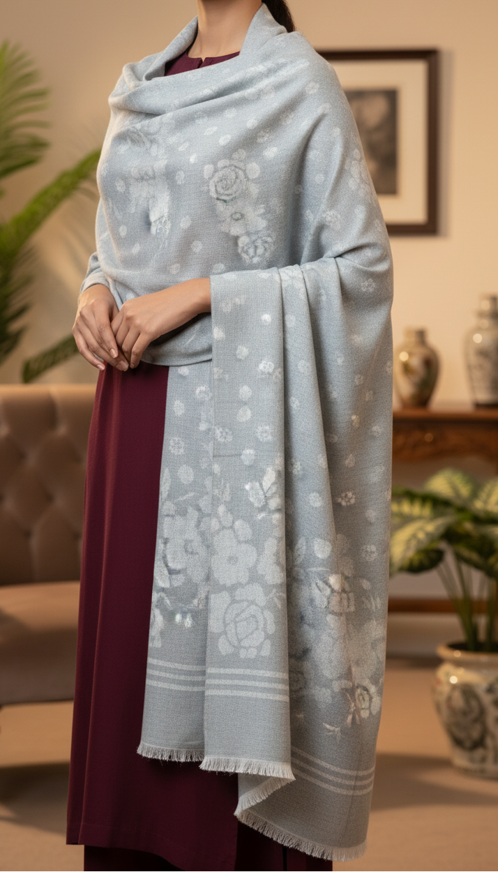 Silver Winter Stole PN5087