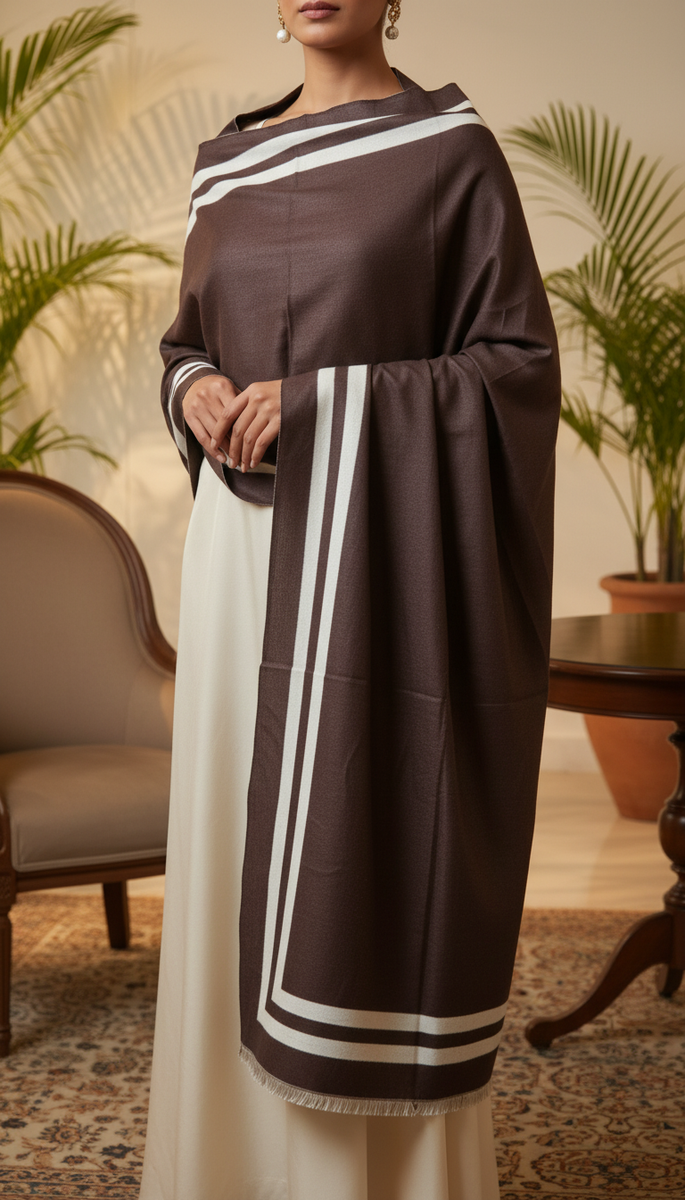 Coffee Winter Stole PN5092