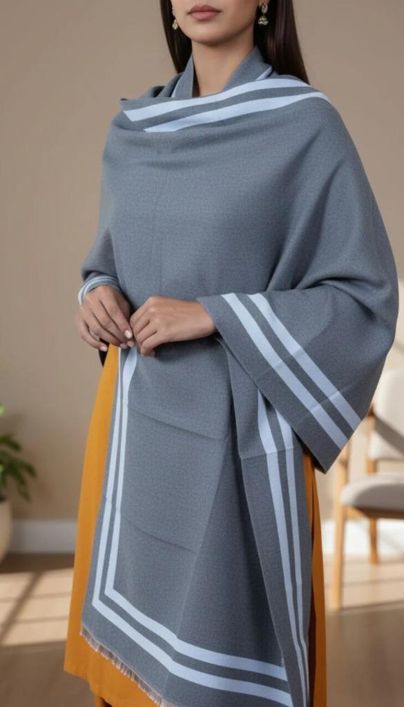 Grey Winter Stole PN5097