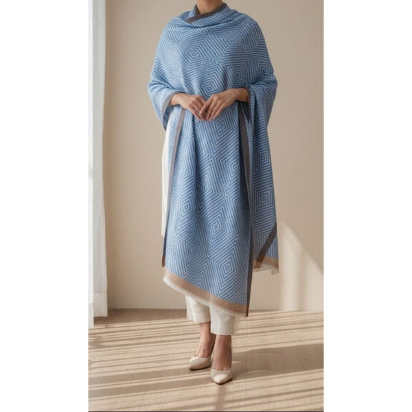 Sky Blue Winter Stole PN5100