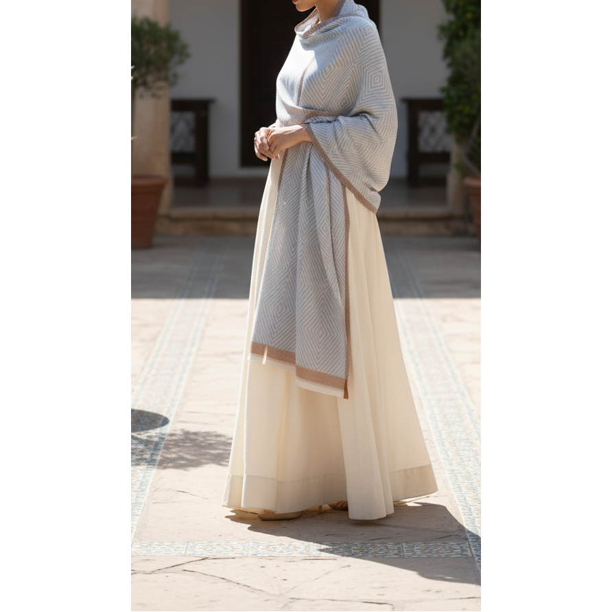 Silver Winter Stole PN5110