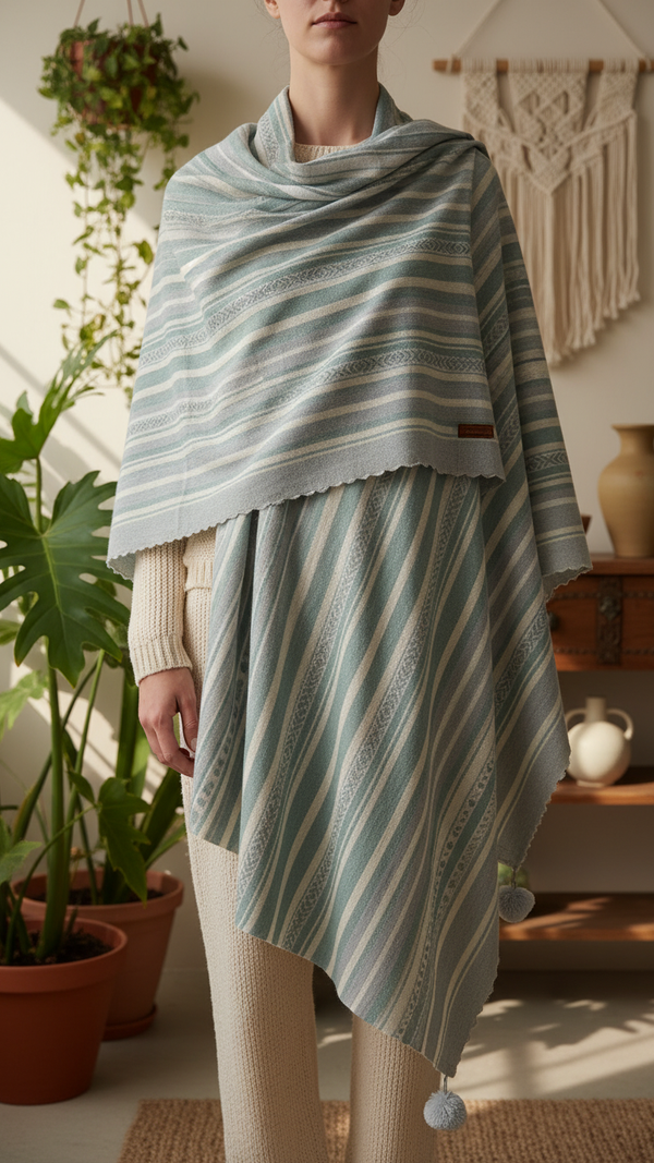 Grey Winter Stole PN5117