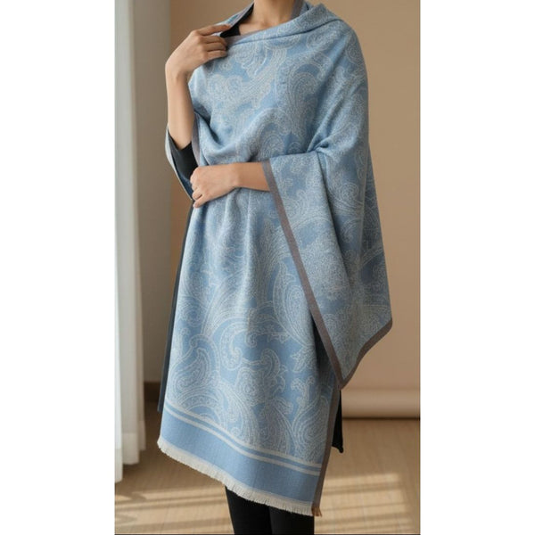 Sky Blue Winter Stole PN5145
