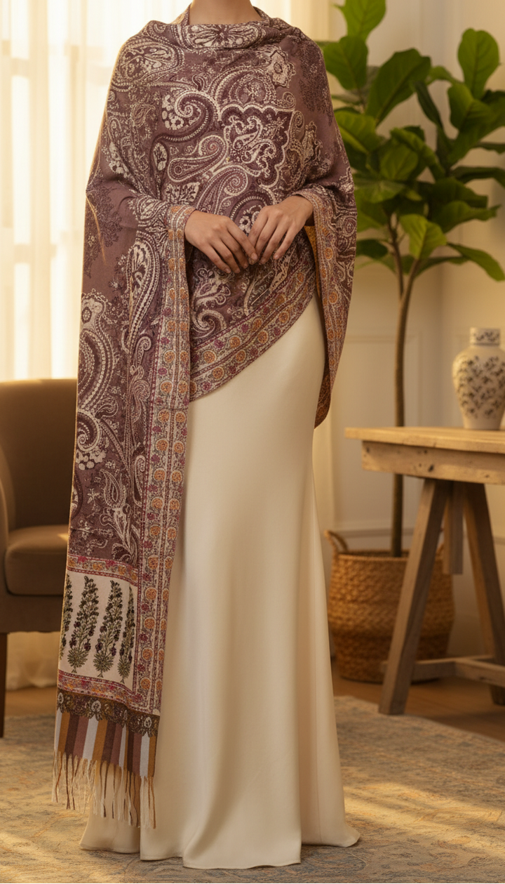 Coffee Winter Stole PN5148